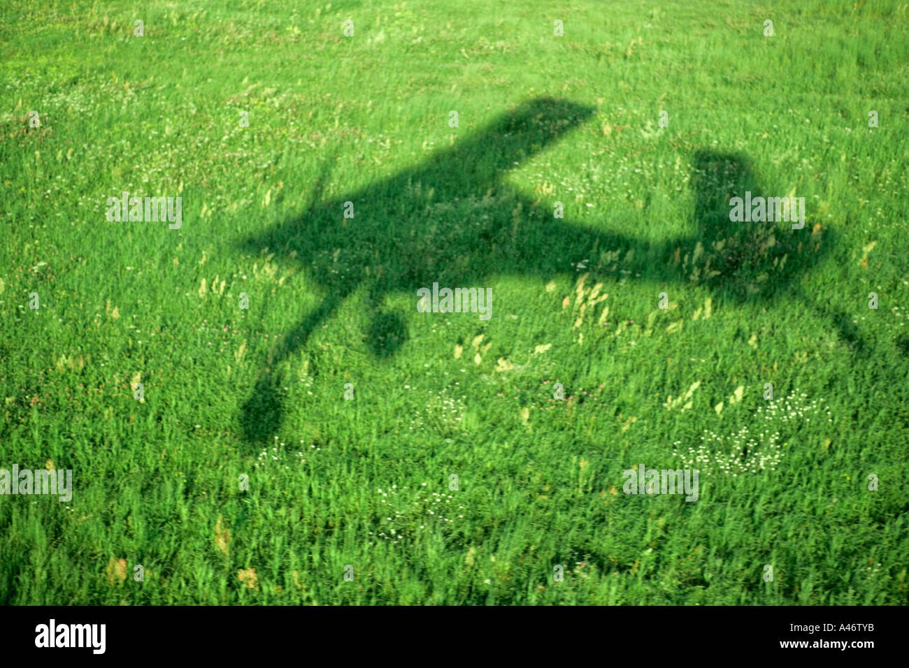 Ombra del velivolo Foto Stock