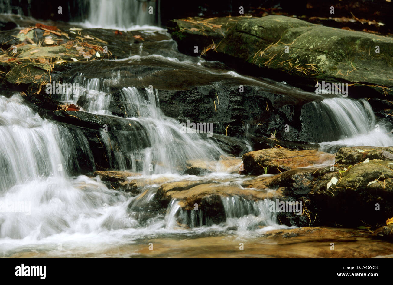 Cascate Minnehaha Cade vicino al lago di Burton Georgia Foto Stock