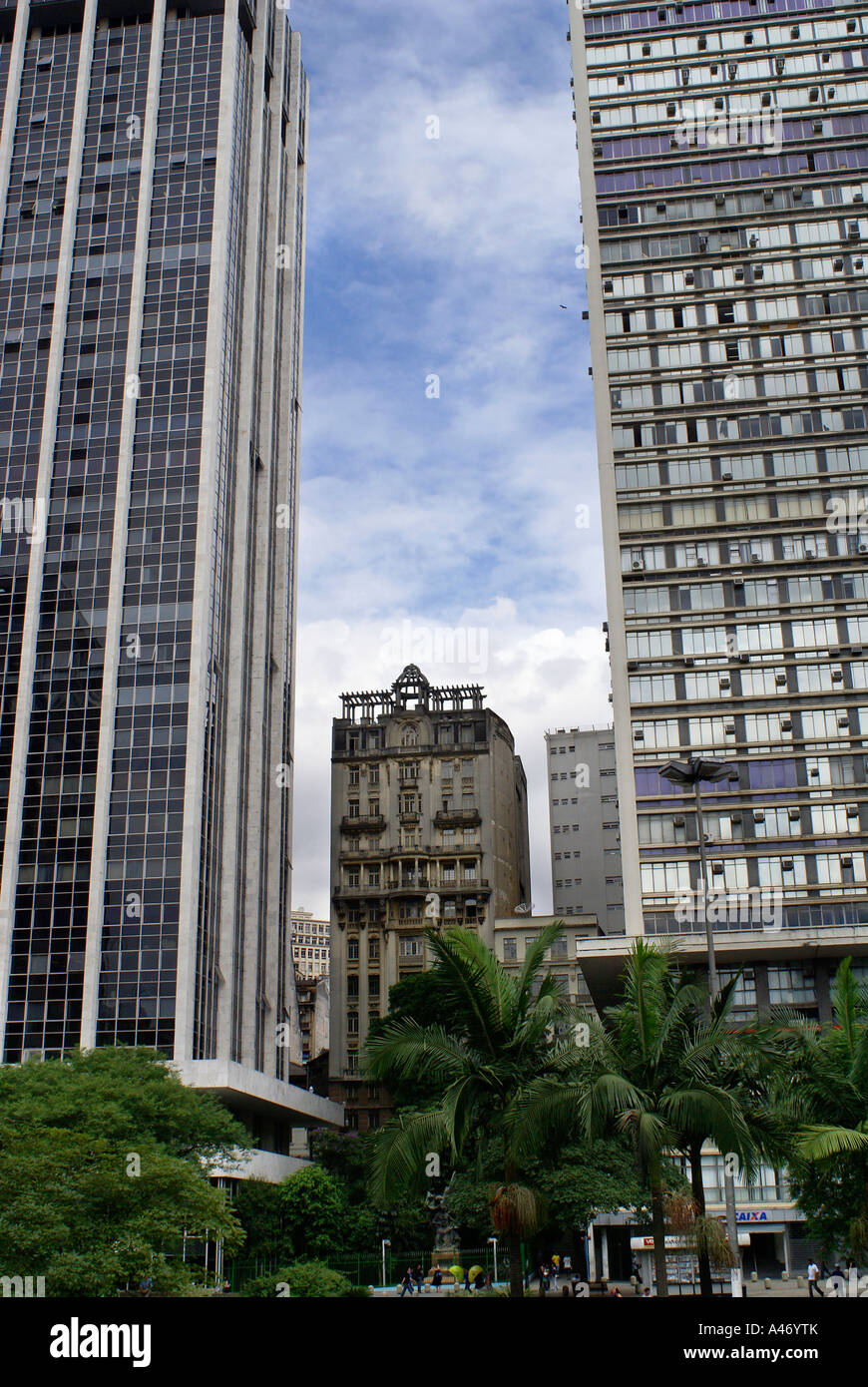Grattacieli dal 1920 ies e degli anni ottanta ies, Sao Paulo, Brasile Foto Stock
