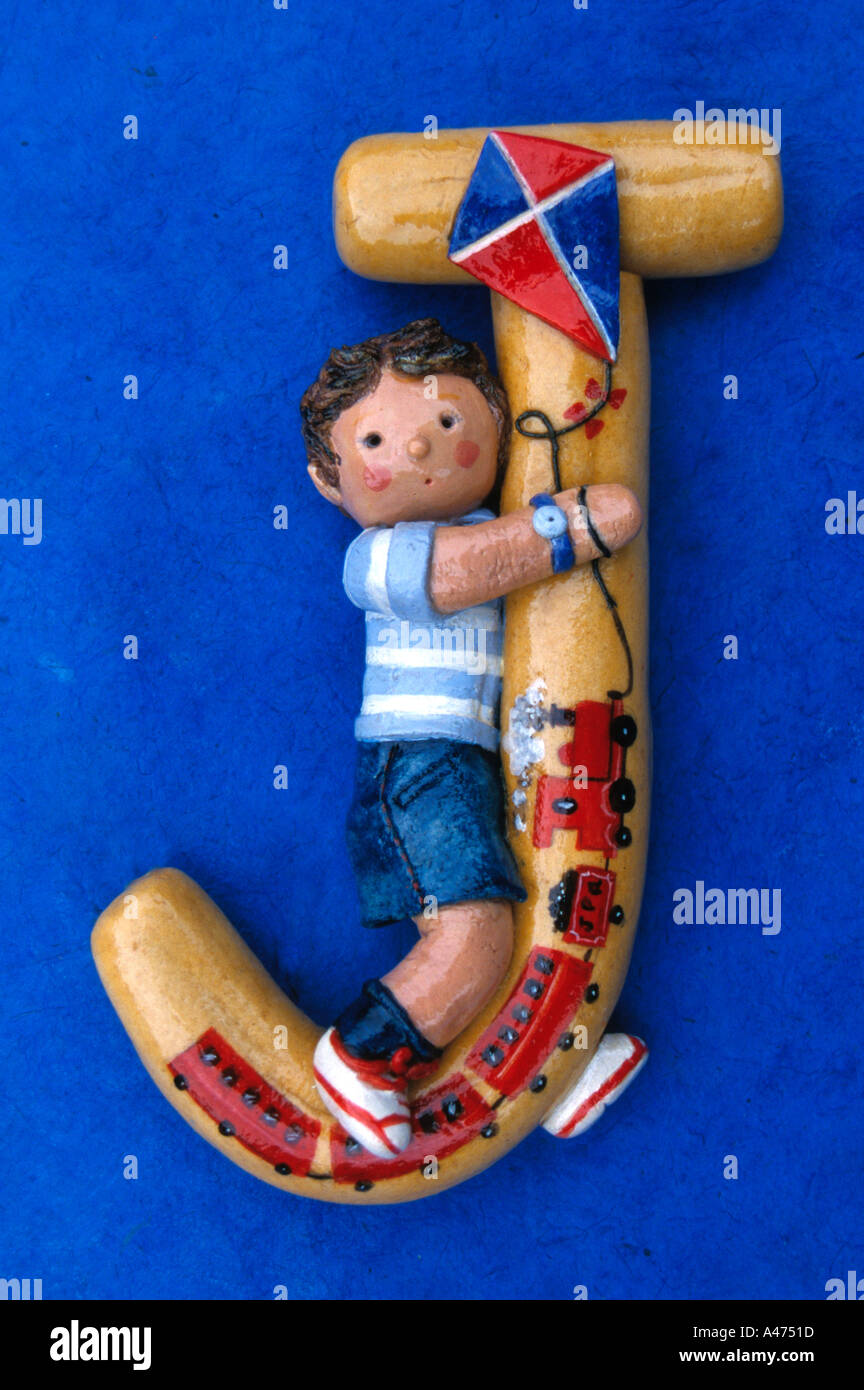 Pasta Craft J boy Foto Stock