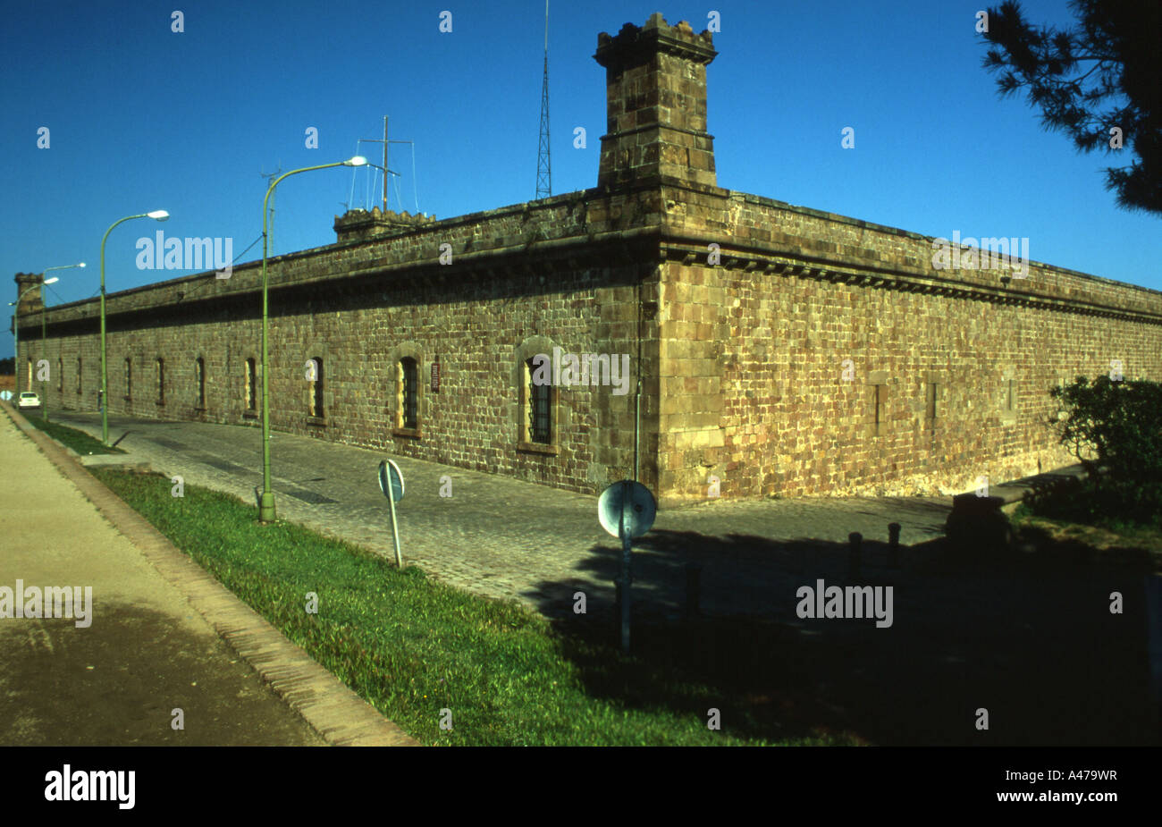 Castell de Montjuic, Barcellona Foto Stock