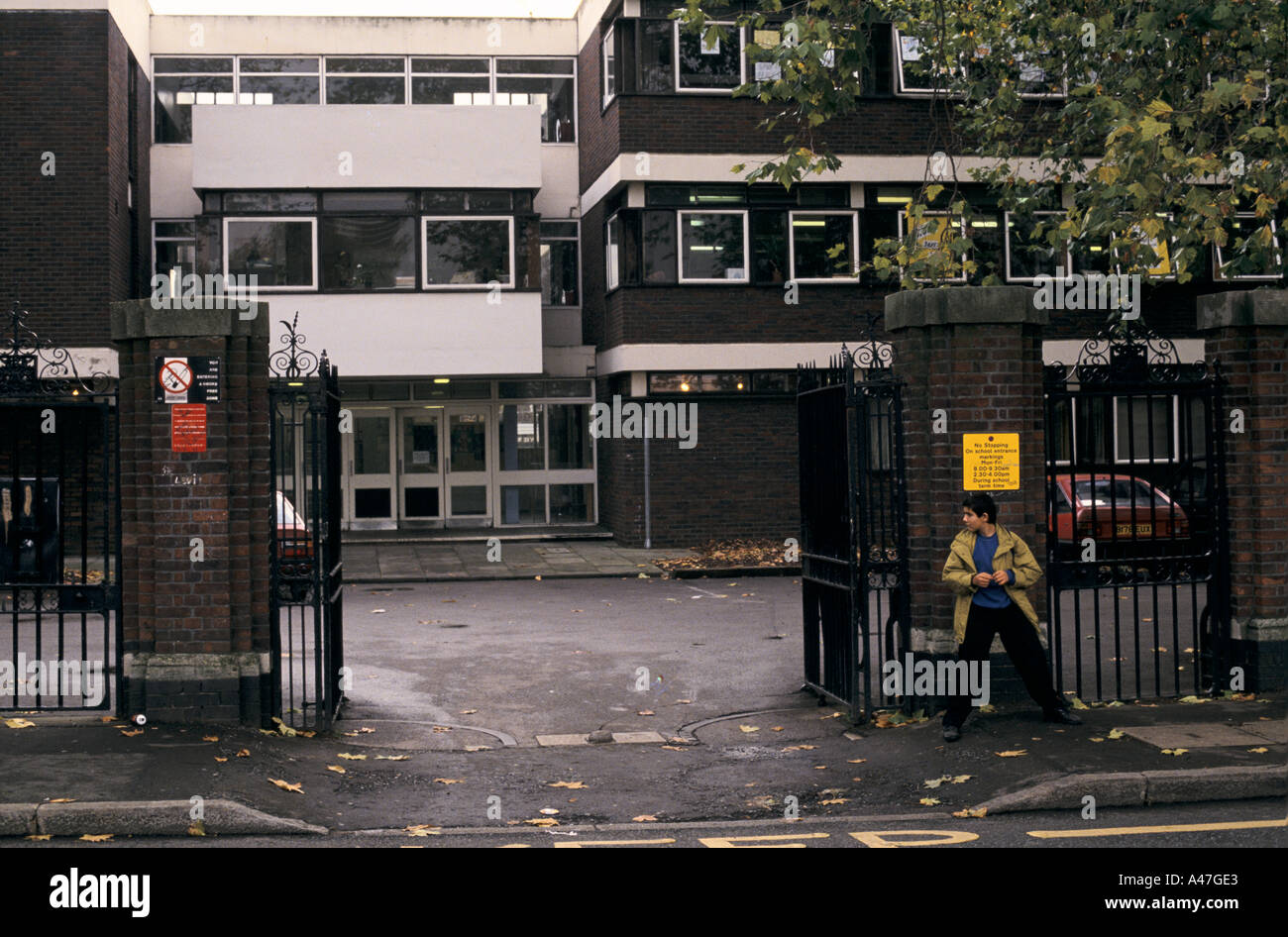 Hackney Downs School di Londra città interna scuola Foto Stock