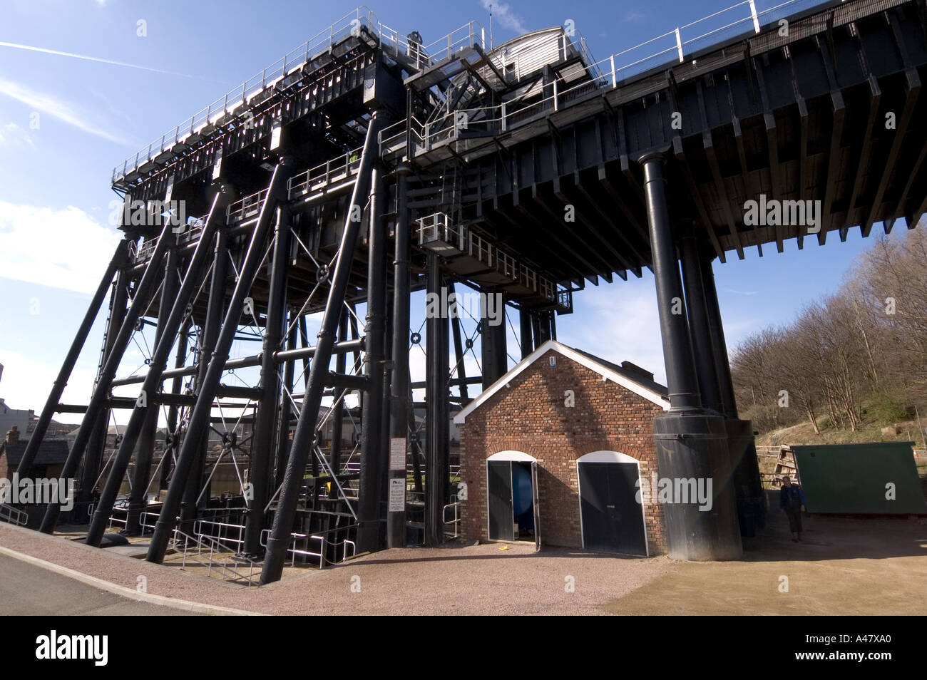 Radlett Boat Lift dopo il restauro Foto Stock