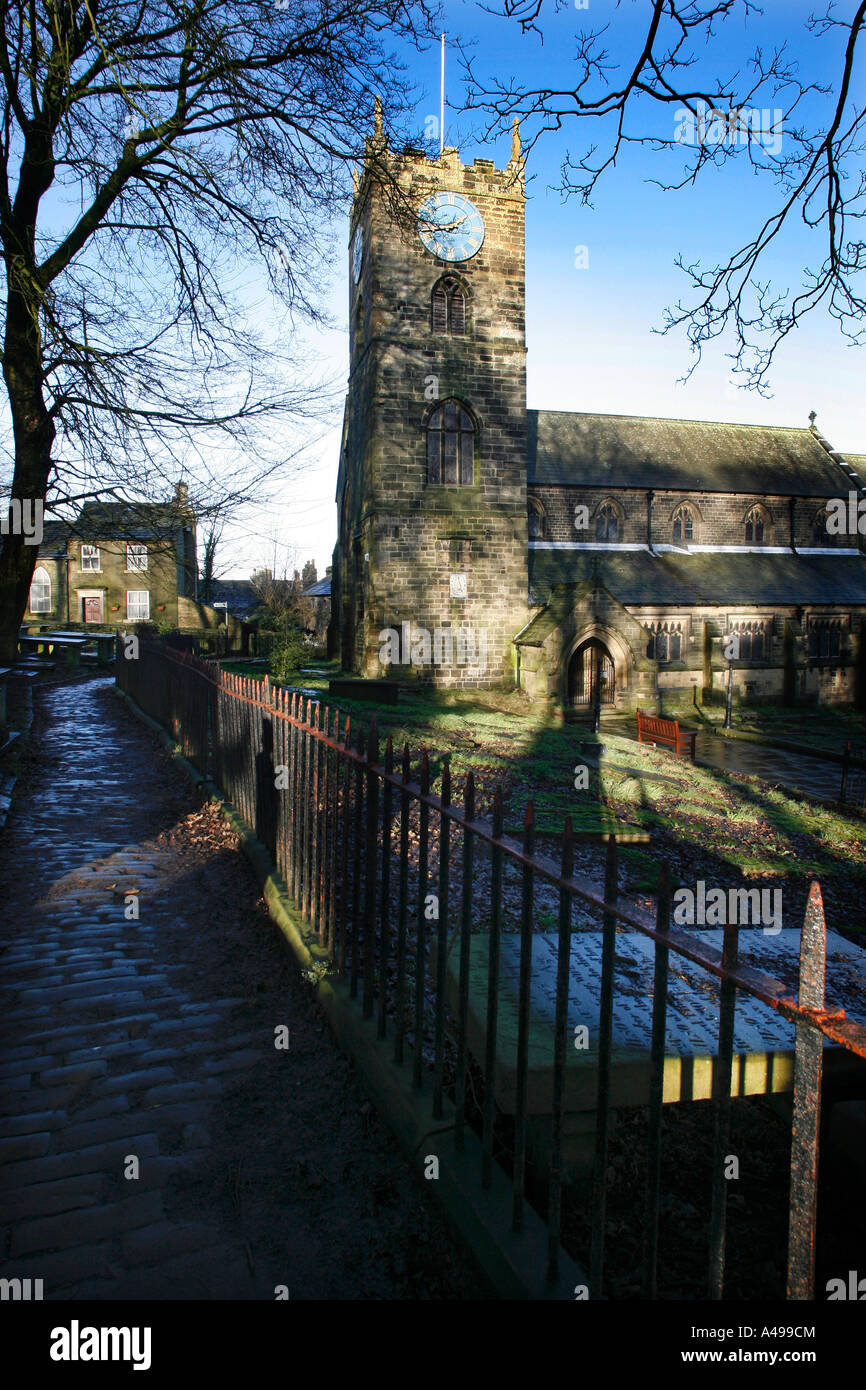 Haworth Chiesa Parrocchiale Foto Stock