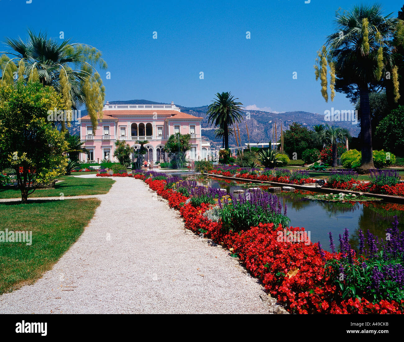 Villa Ephrussi de Rothschild / Saint Jean-Cap Ferrat Foto Stock