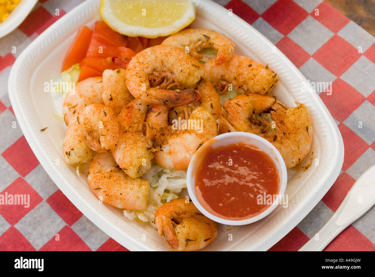 USA Florida Keys cattura del giorno il pesce fresco servito al pesce porco  Bar & Grill Key West Foto stock - Alamy