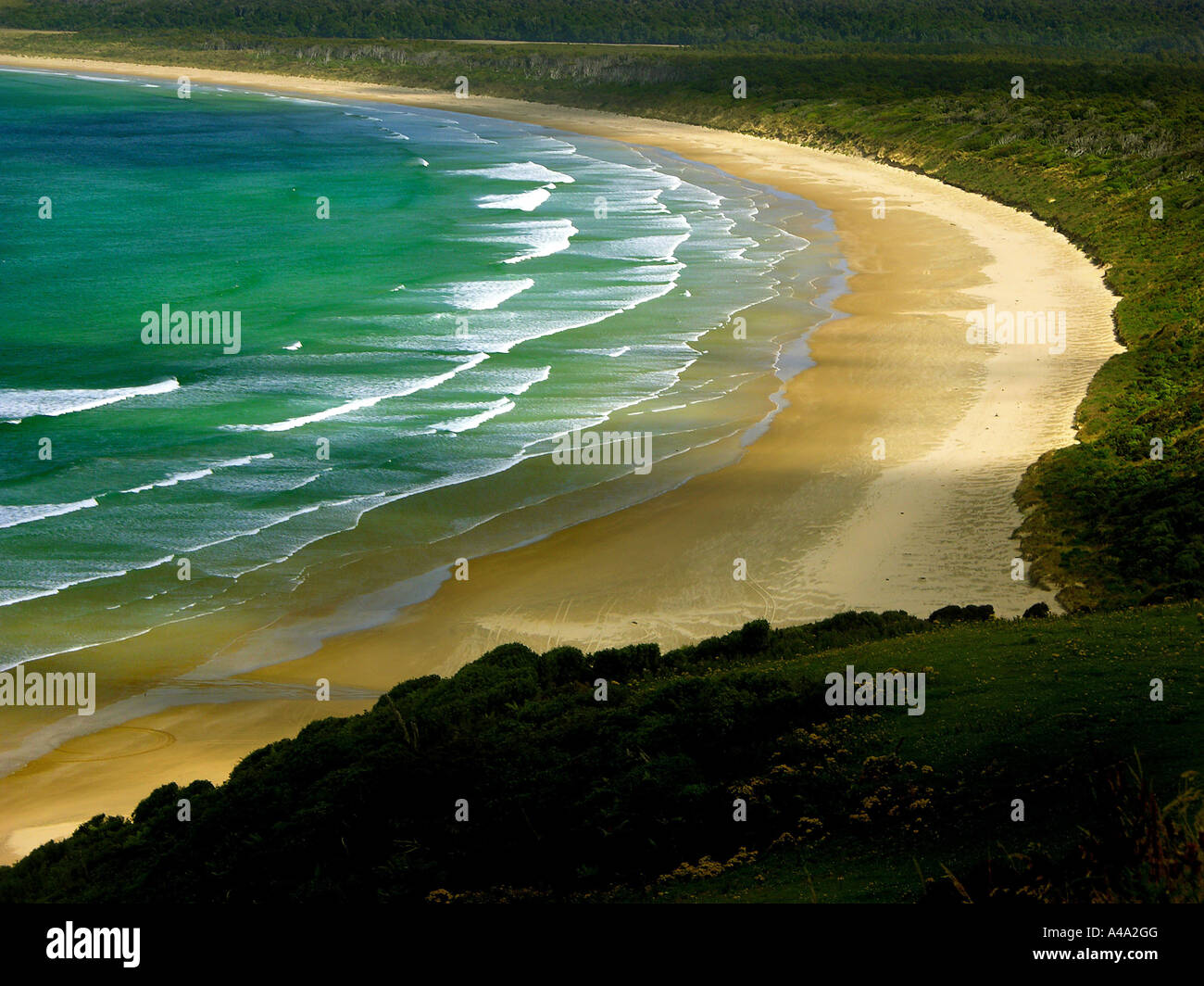 Tautuku Bay, la Nuova Zelanda, il Parco Nazionale Abel Tasman Foto Stock