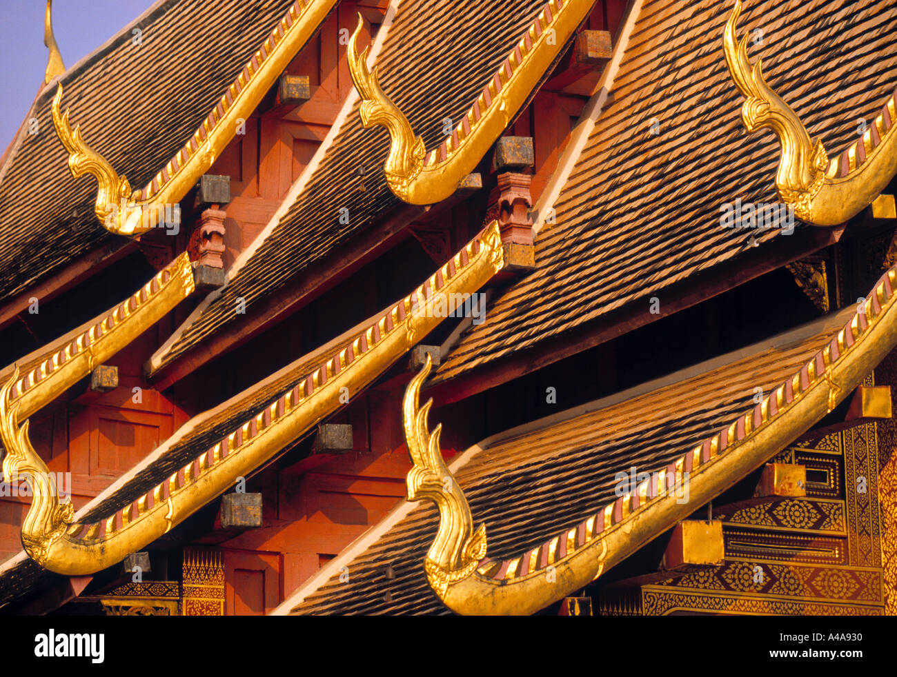 Wat Phra Singh, Chiang Mai, Thailandia Foto Stock