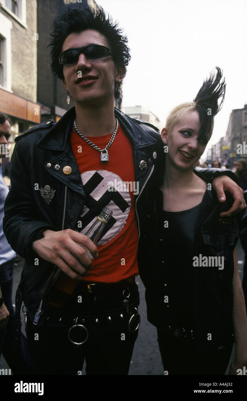 Punk al carnevale di Notting Hill Foto Stock