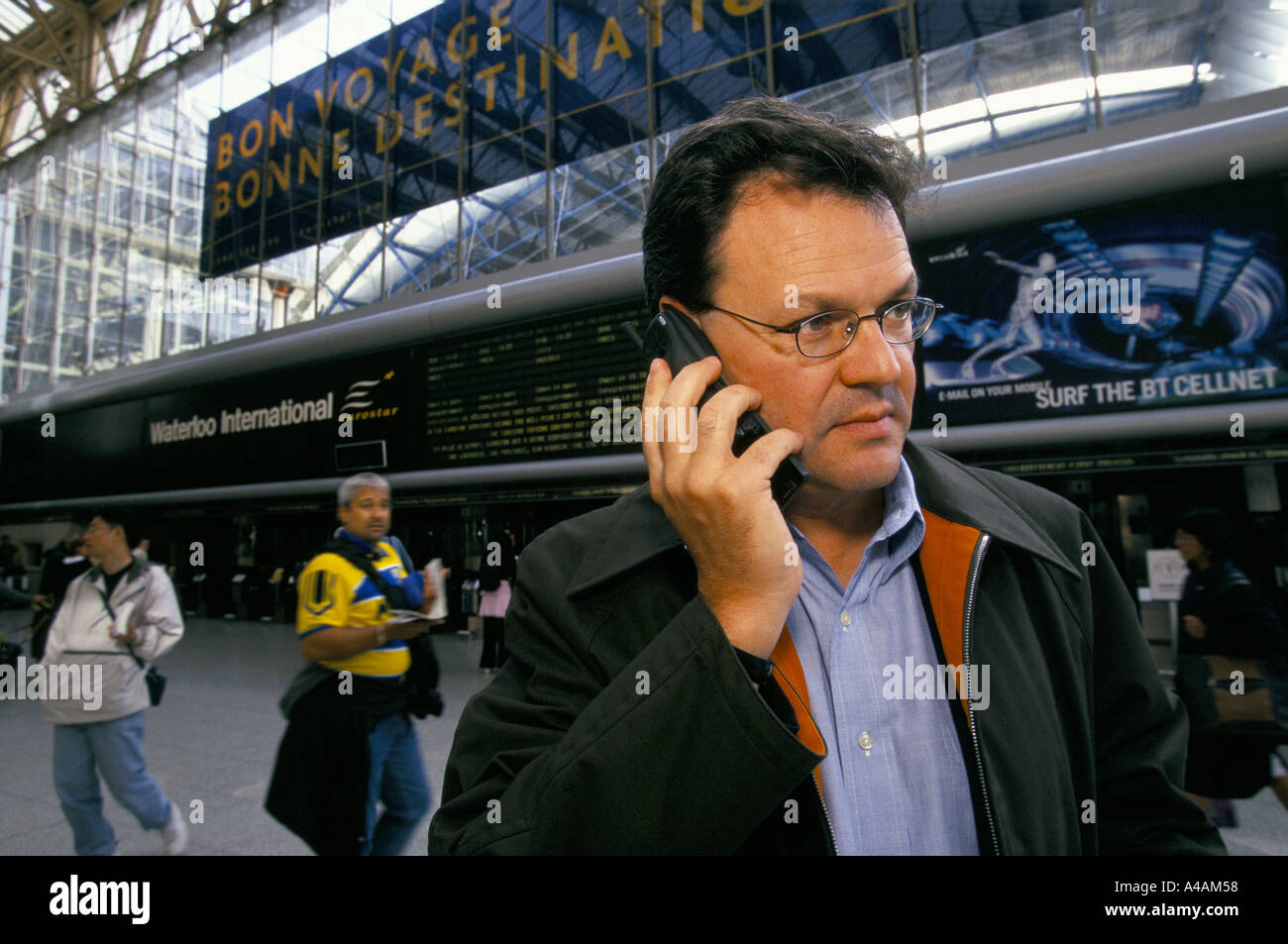 Eric archambeau viene eseguito il benchmark capitale Londra 2000 Foto Stock