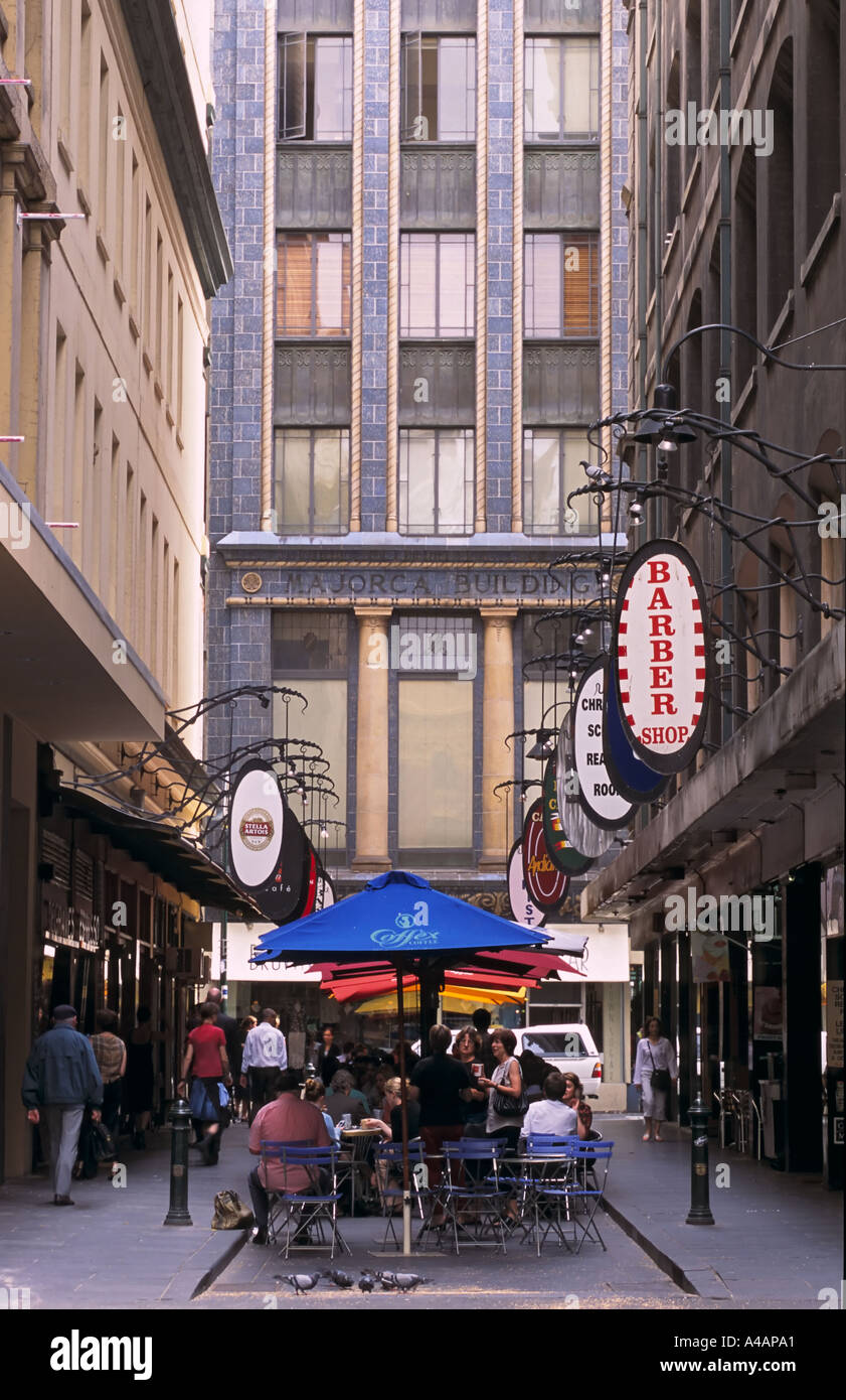 Inner City cafe, Melbourne Foto Stock