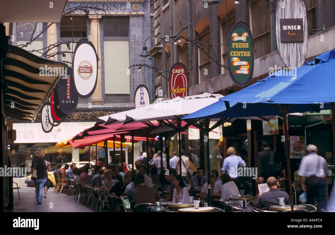 Inner City cafe, Melbourne Foto Stock