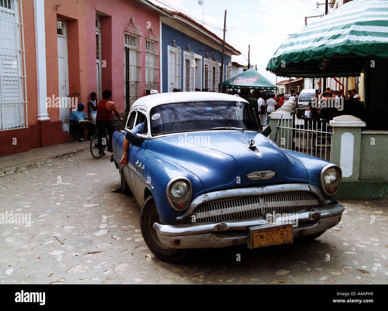 CUBA vecchie automobili americane sono di uso comune. Foto Tony Gale Foto Stock