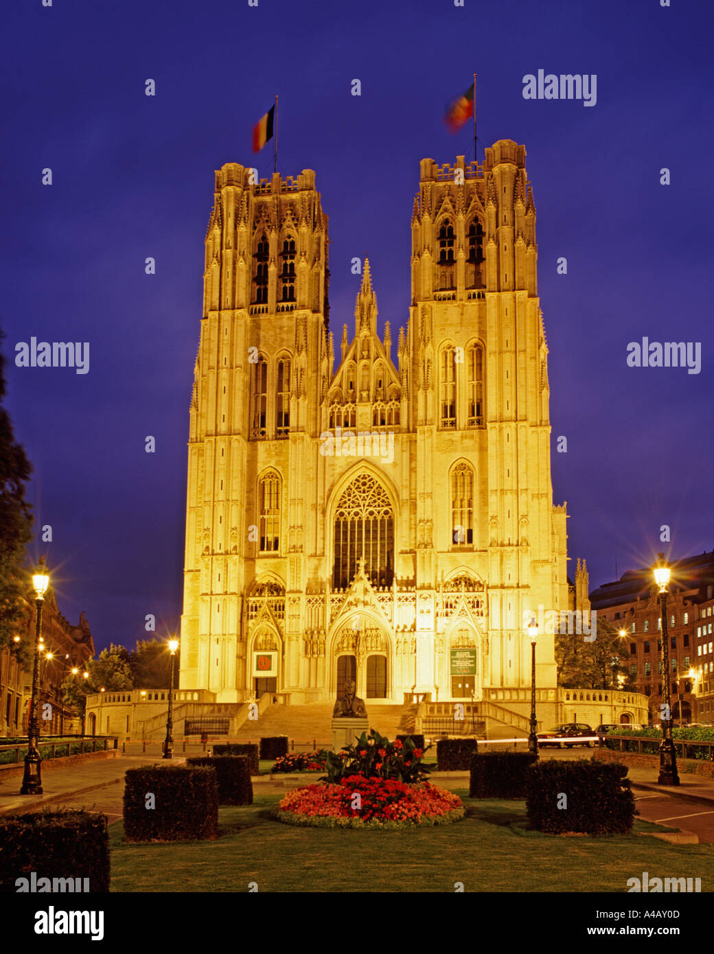 Festa di San Michele e Santa Gudula Cathedral, Bruxelles, Belgio Foto Stock