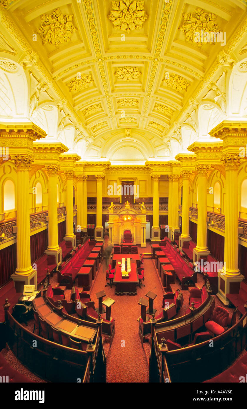 Consiglio legislativo camera, la Casa del Parlamento Melbourne, Foto Stock