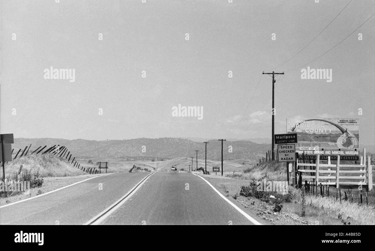 Mariposa County Line California Foto Stock