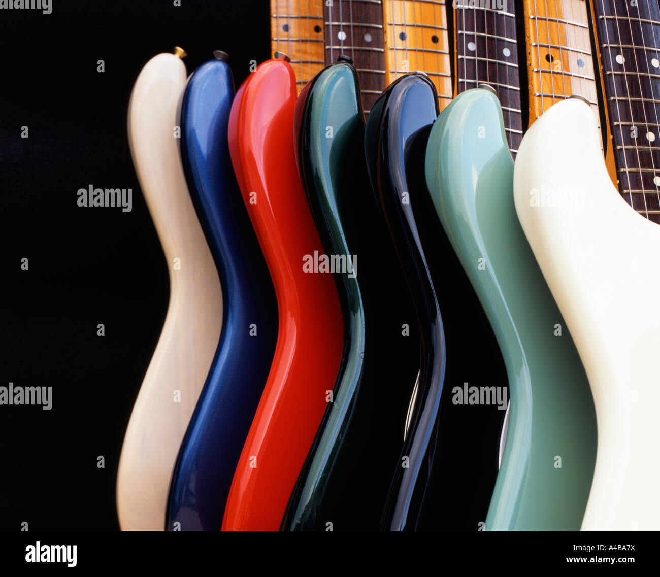 Fender Stratocaster Chitarre elettriche Foto Stock