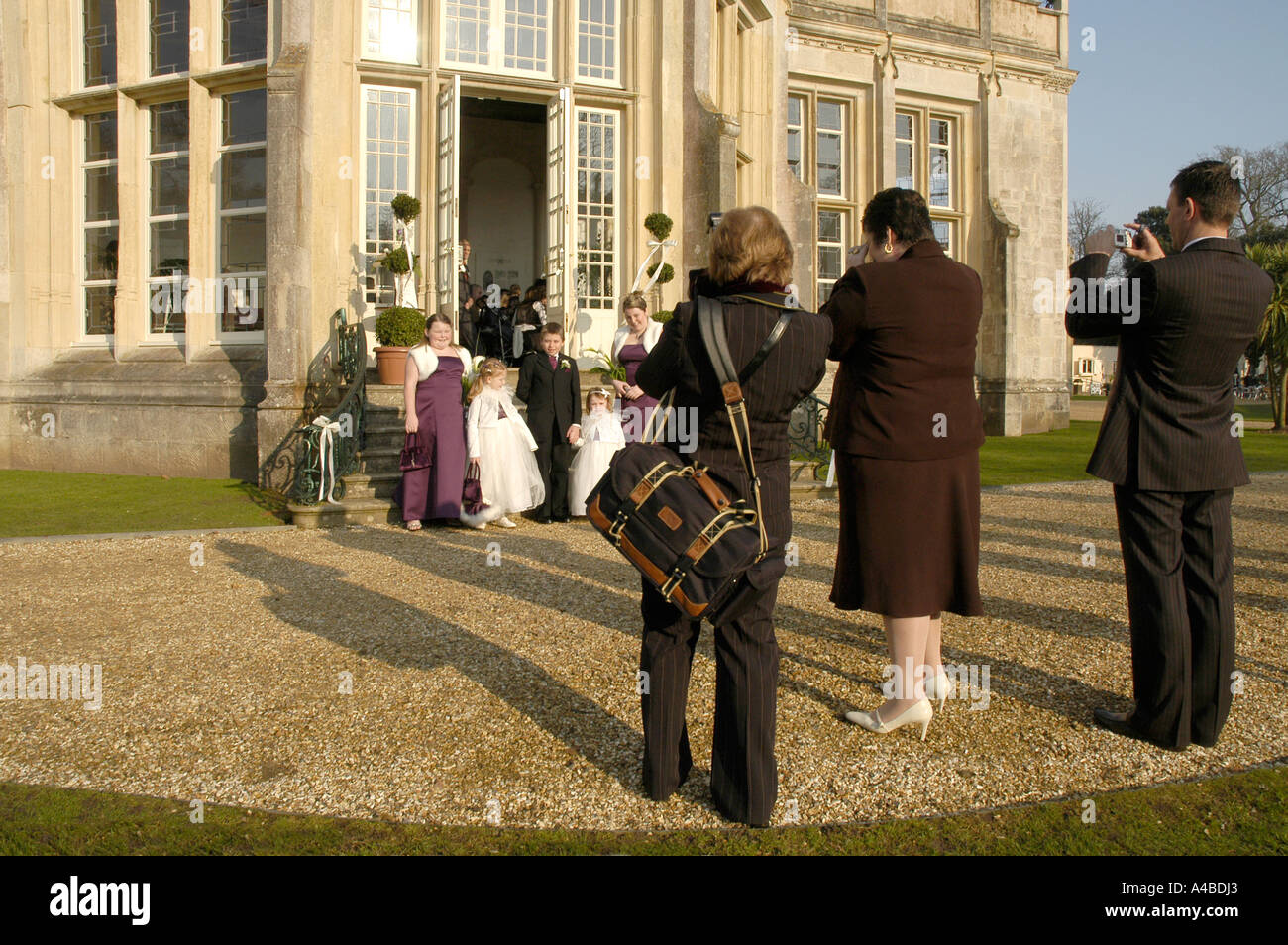 Nozze a Highcliffe Castle Foto Stock