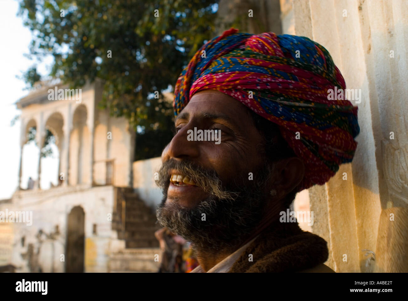 Immagine di stock di Rajput musicista in Udaipur Foto Stock