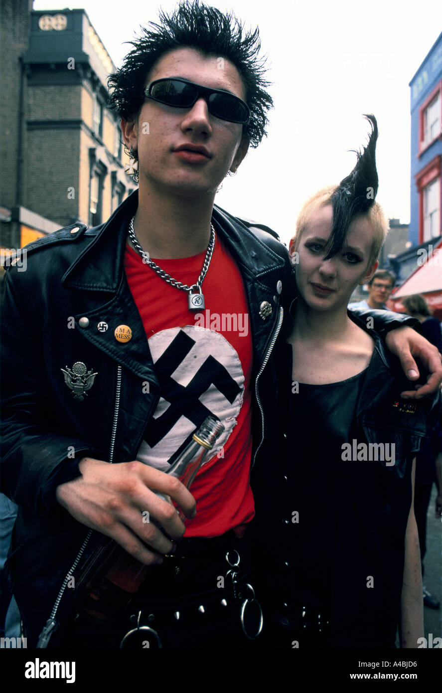 Punk al carnevale di Notting Hill Foto Stock