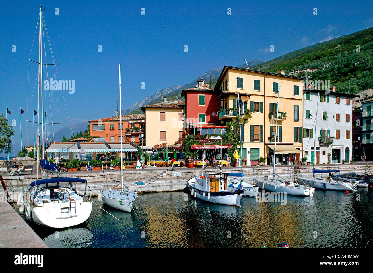 Castelletto di Brenzone am Gardasee al Lago di Garda Foto Stock