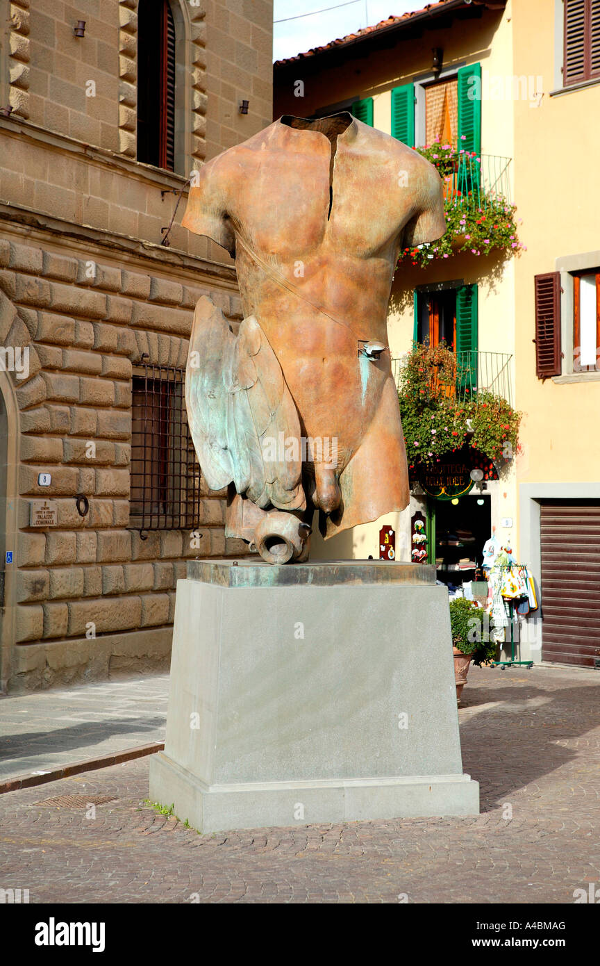 Italia Greve in Chianti scultura Foto Stock
