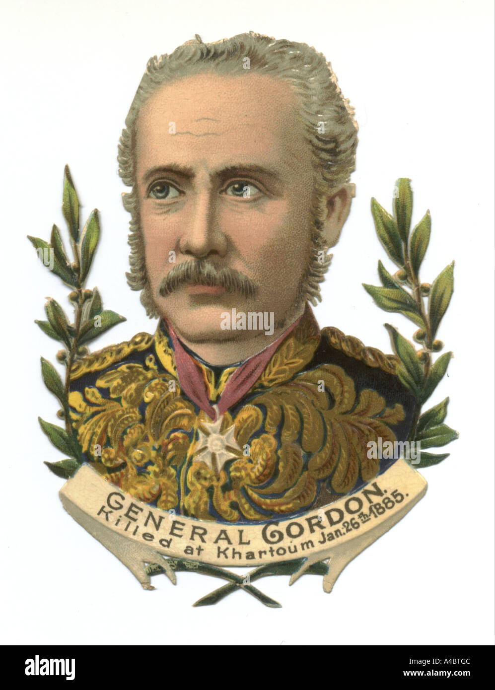 Gordon generale fustellate rottami 1885 Foto Stock