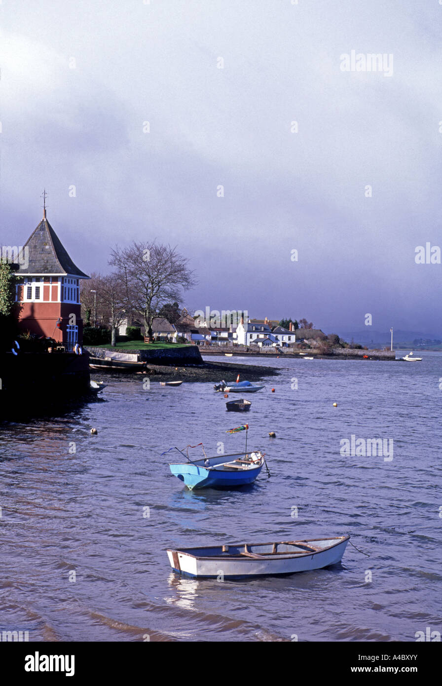 Fiume Teign estuario a Shaldon Foto Stock