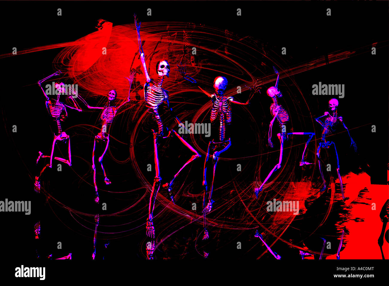 La danza di Halloween. Foto Stock