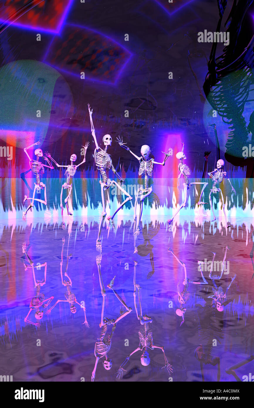 La danza di Halloween. Foto Stock