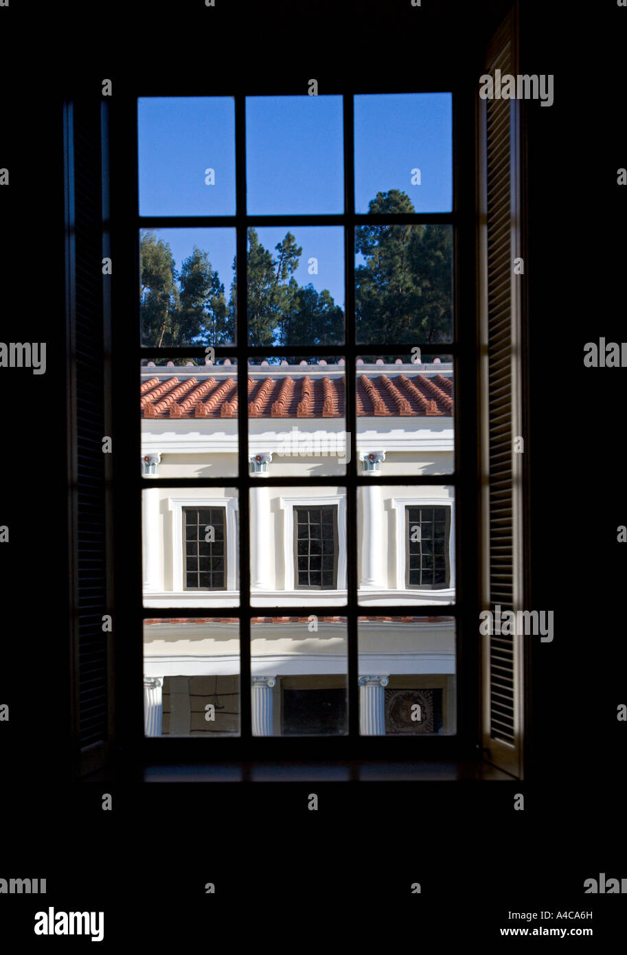 Il Getty Villa Malibu Los Angeles County in California negli Stati Uniti d'America Foto Stock
