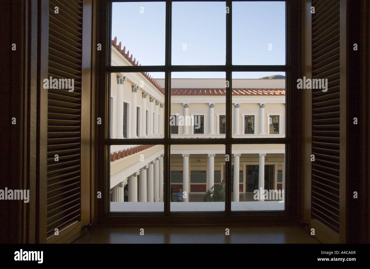 Il Getty Villa Malibu Los Angeles County in California negli Stati Uniti d'America Foto Stock