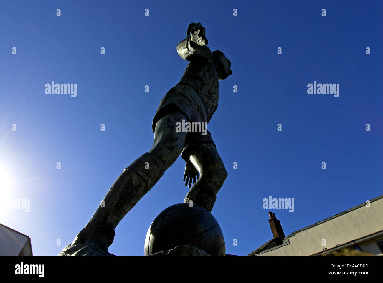 Sir Stanley Matthews statua Foto Stock