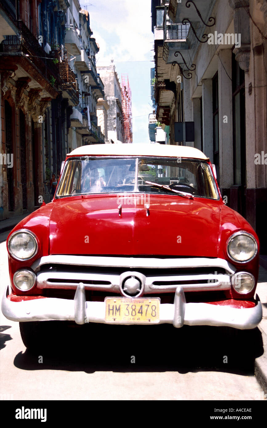 Veicolo vintage Avana, Cuba, Classic American Car Foto Stock