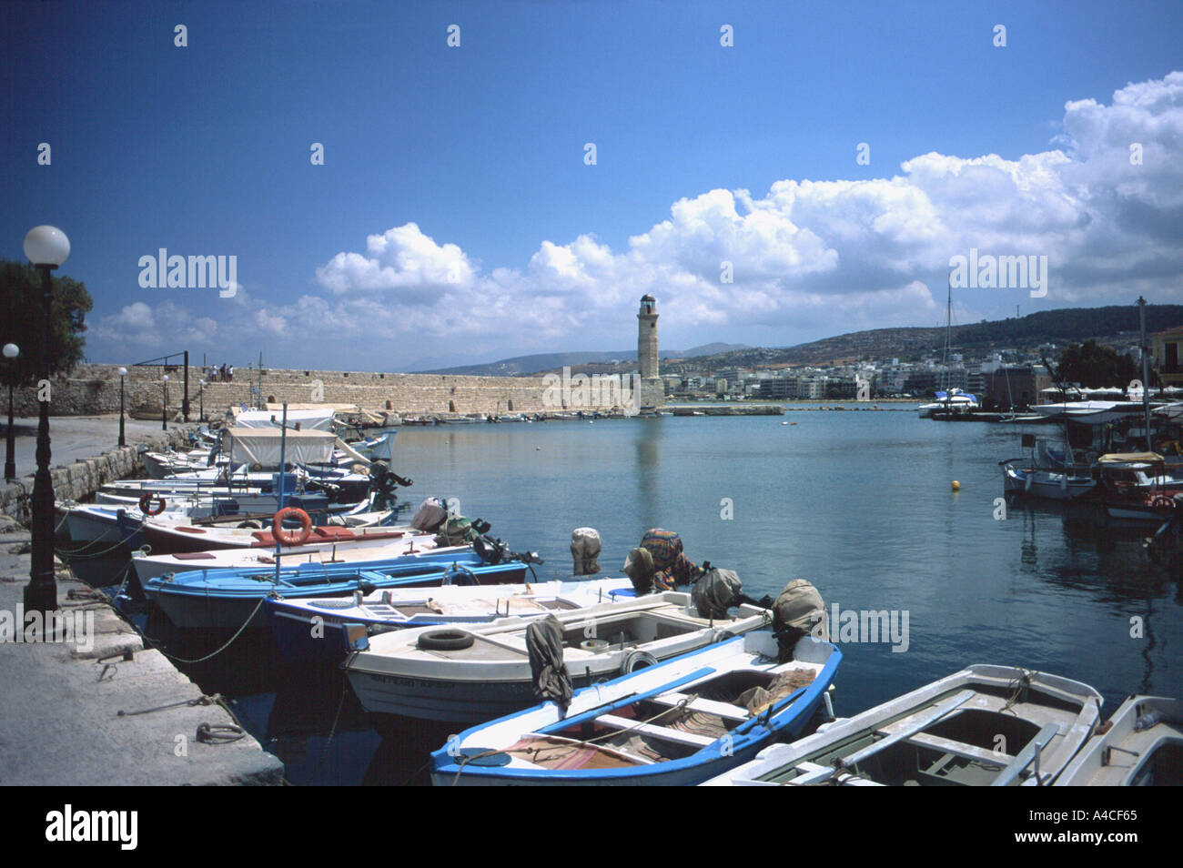 Rethimno Rethimno Rethimno Harbour Porto Creta Grecia Europa Foto Stock