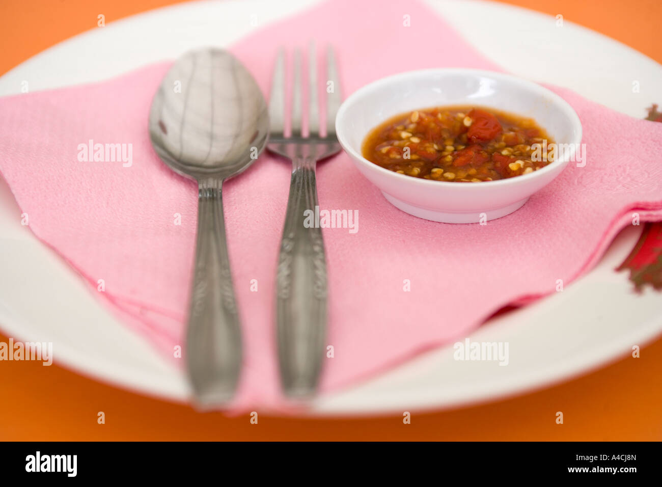 Ristorante Table Singapore Foto Stock