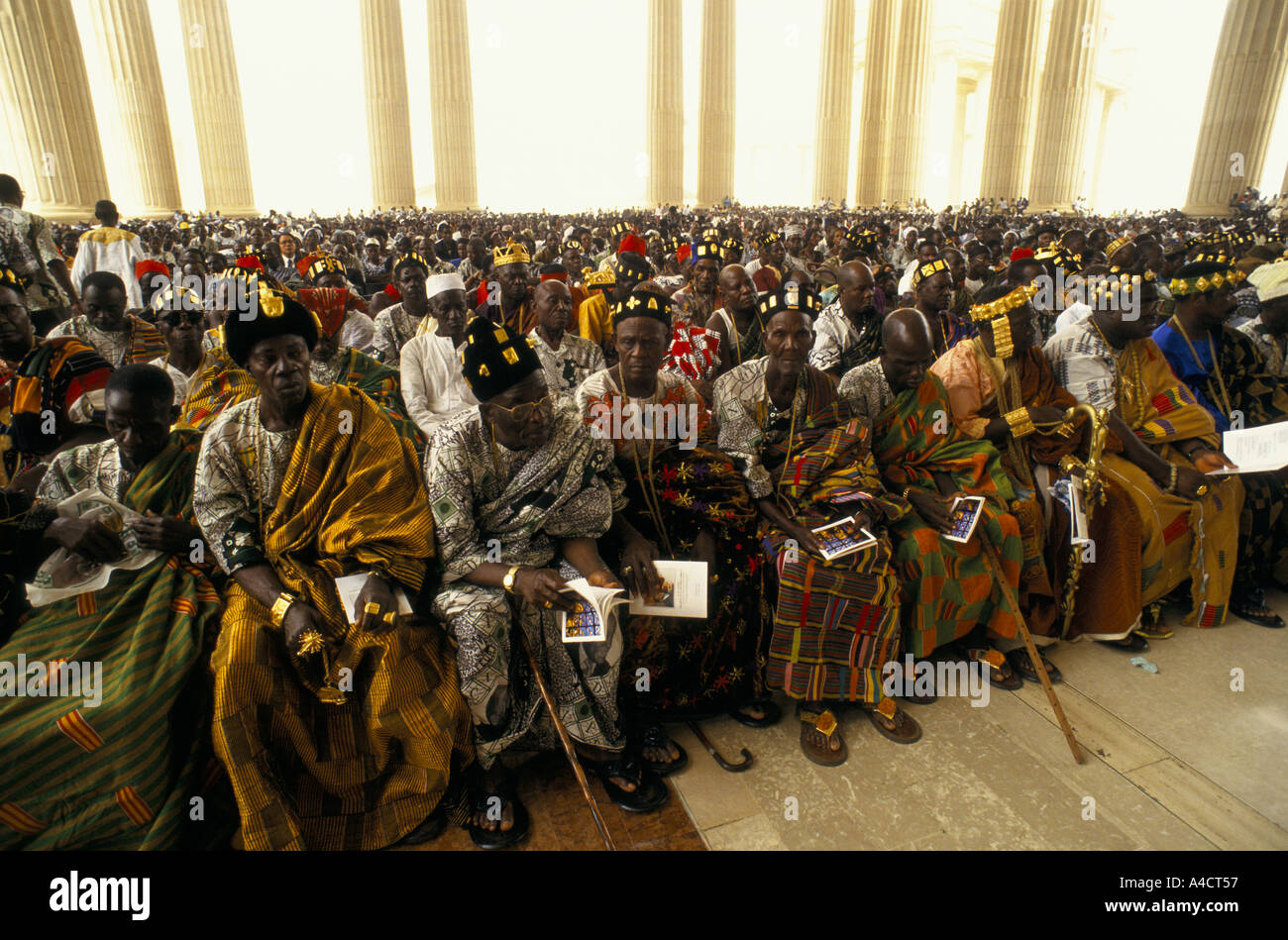 Boigny s funerale Costa d Avorio lutto a houphouet boigny s funerale basilica di yamoussoukro 7 feb 1994 Foto Stock