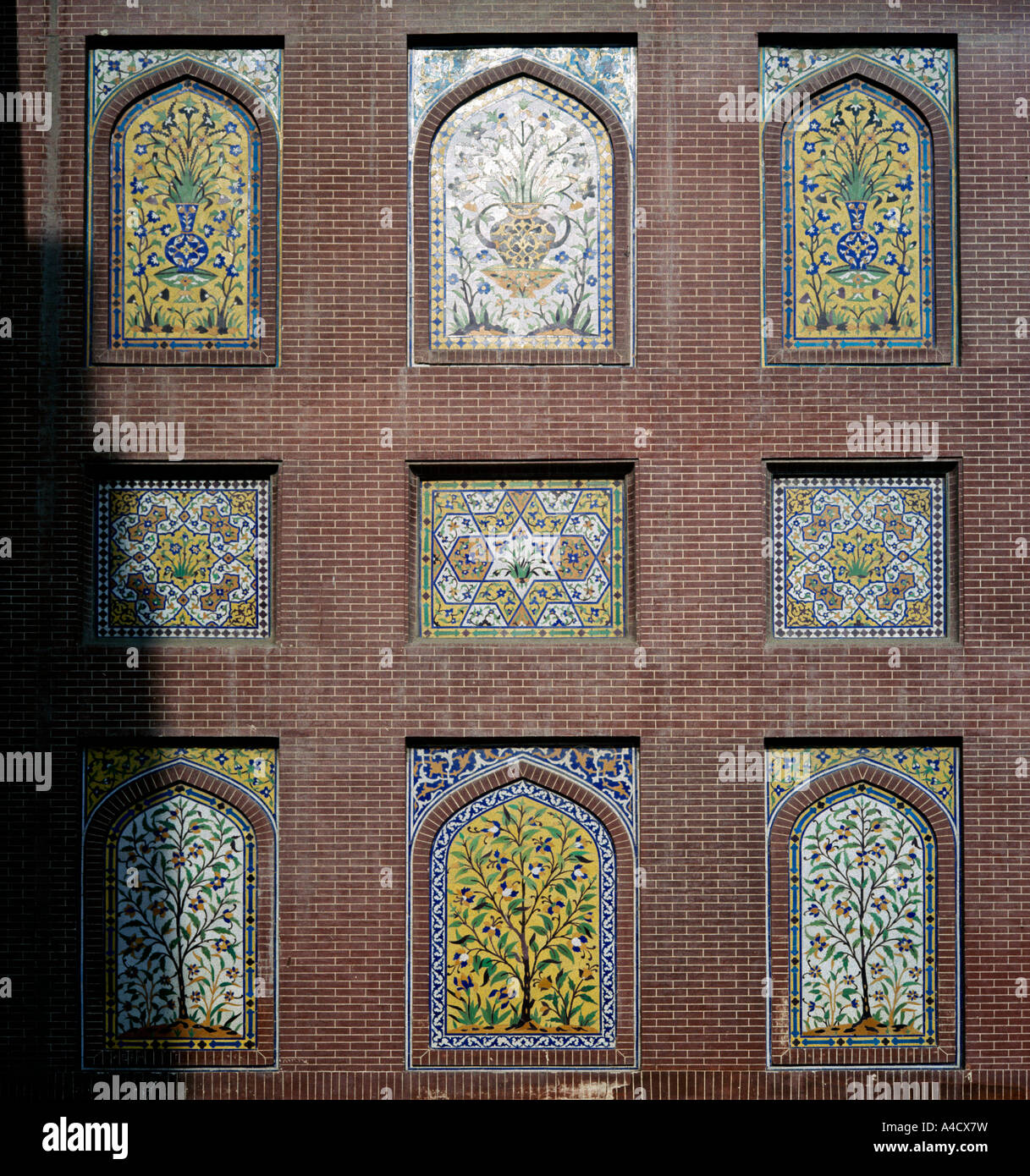 La moschea di Wazir Khan, Lahore, Pakistan Foto Stock