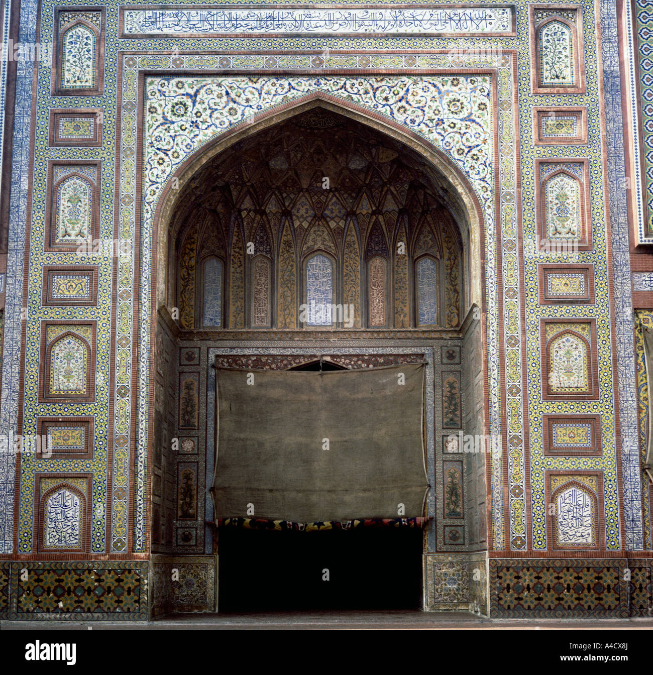 La moschea di Wazir Khan, Lahore, Pakistan Foto Stock