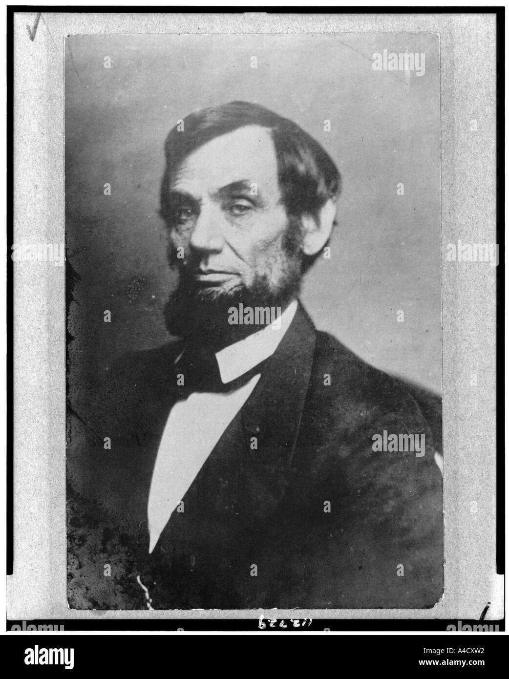 Abraham Lincoln sedicesimo presidente 1861 1865 Data di nascita 12 febbraio 1809 a Hodgenville Hardin County Kentucky Foto Stock