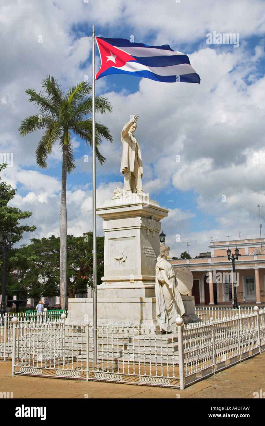 Monumento a Jose Marti, Parque Jose Marti, Plaza de Armas, Cienfuegos Cienfuegos, Provincia, Cuba Foto Stock