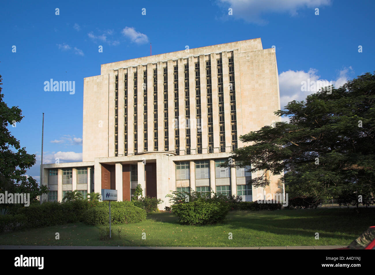Biblioteca Nacional Jose Marti, Jose Marti Biblioteca Nazionale, Plaza de la Revolucion, Piazza della Rivoluzione, l'Avana, Cuba Foto Stock