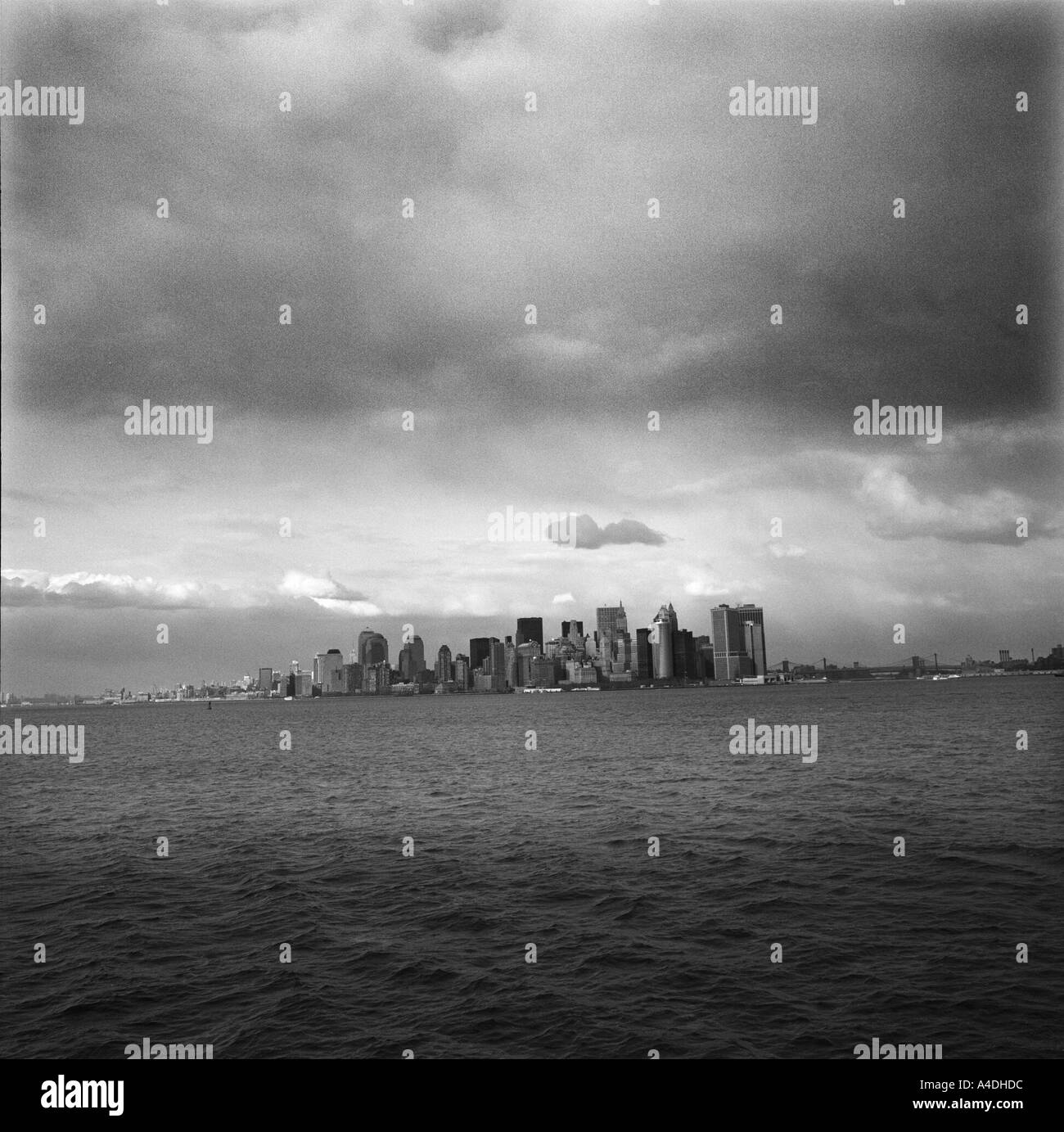 Lo skyline di Manhattan post 9/11 Foto Stock