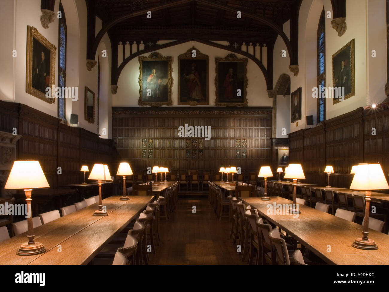 Sala da pranzo - Magdalen College - Oxford Foto Stock