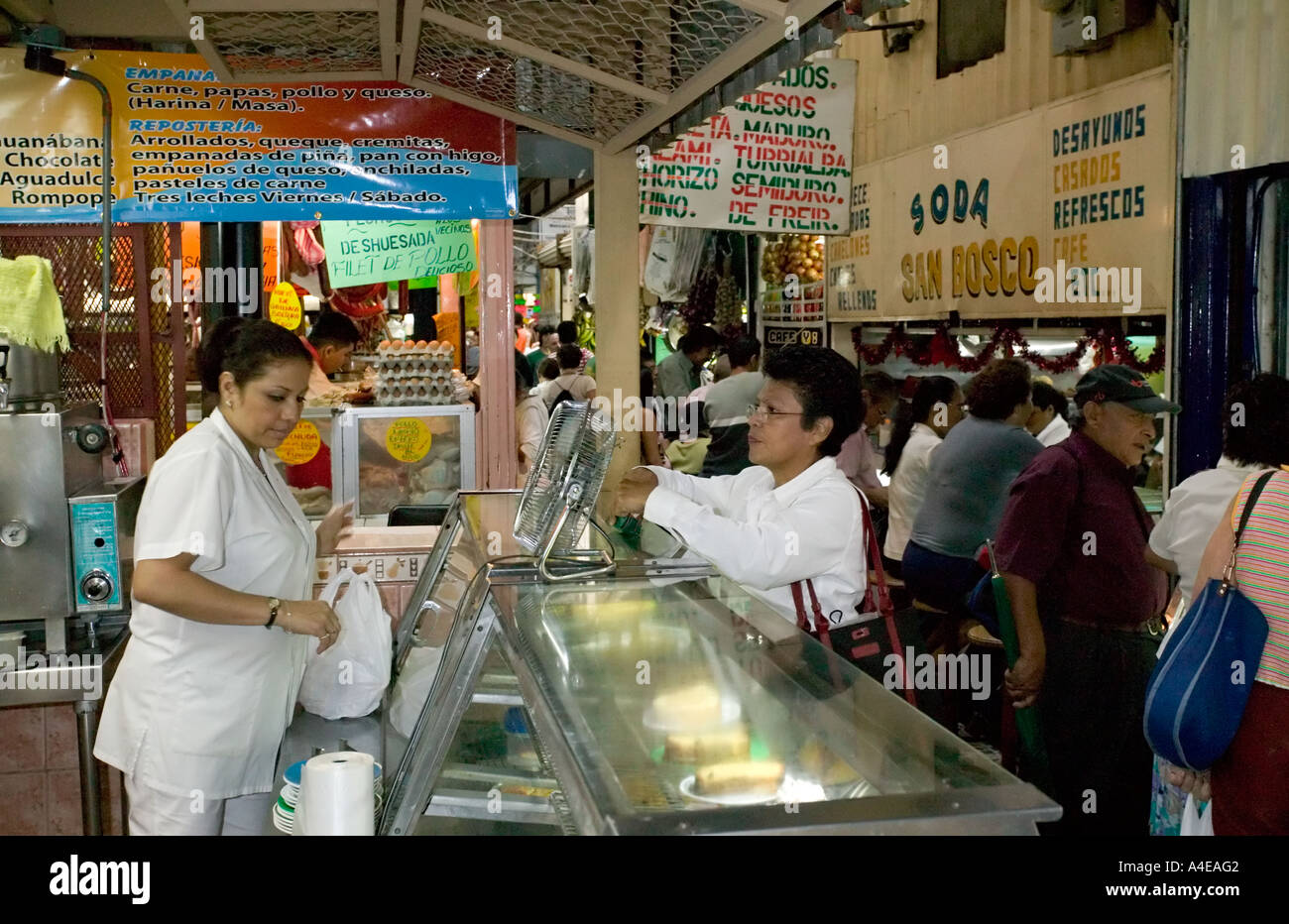 Soda (café) in San José Mercado Central, Valle Central & Highlands, Costa Rica Foto Stock
