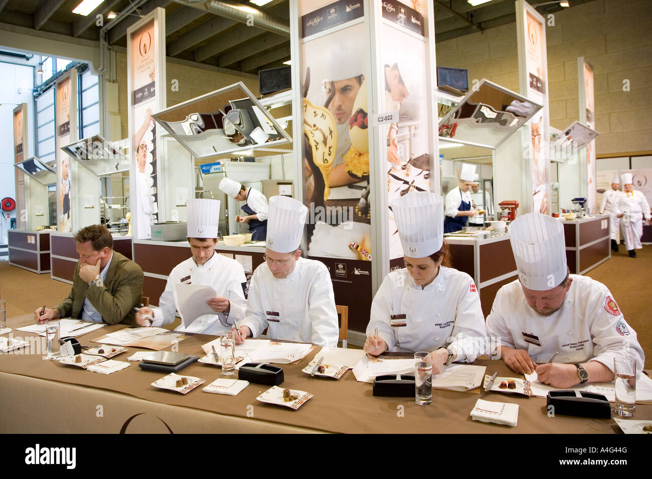 Mondo cioccolatini masters la concorrenza Foto Stock