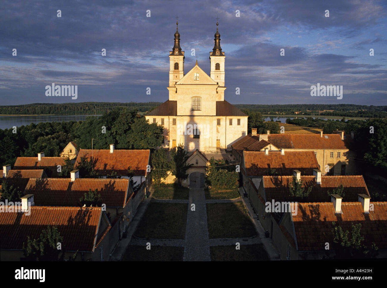 Cameldolite Monastero, Wigry Lake, la Masuria - Polonia Foto Stock