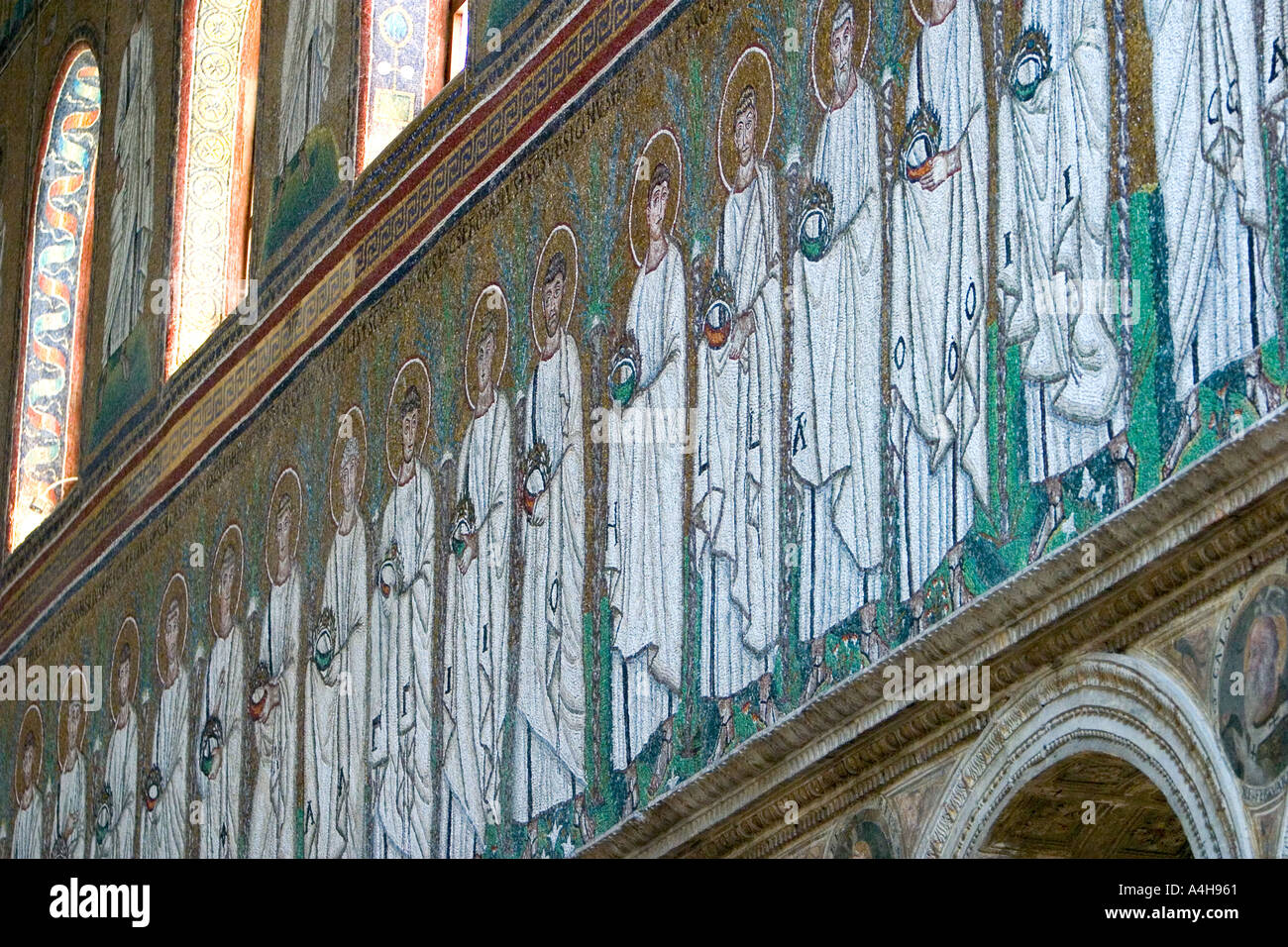 Processione dei Santi Mosaico da Sant Apollinare Nuovo Ravenna Italia
