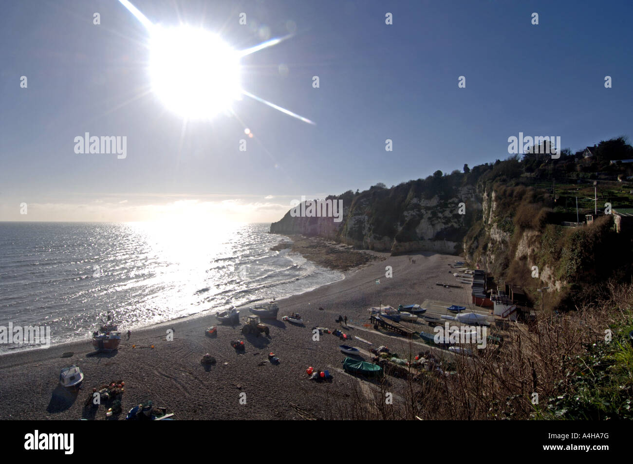 La cittadina sul mare di birra nel Devon, Regno Unito Regno Unito Foto Stock
