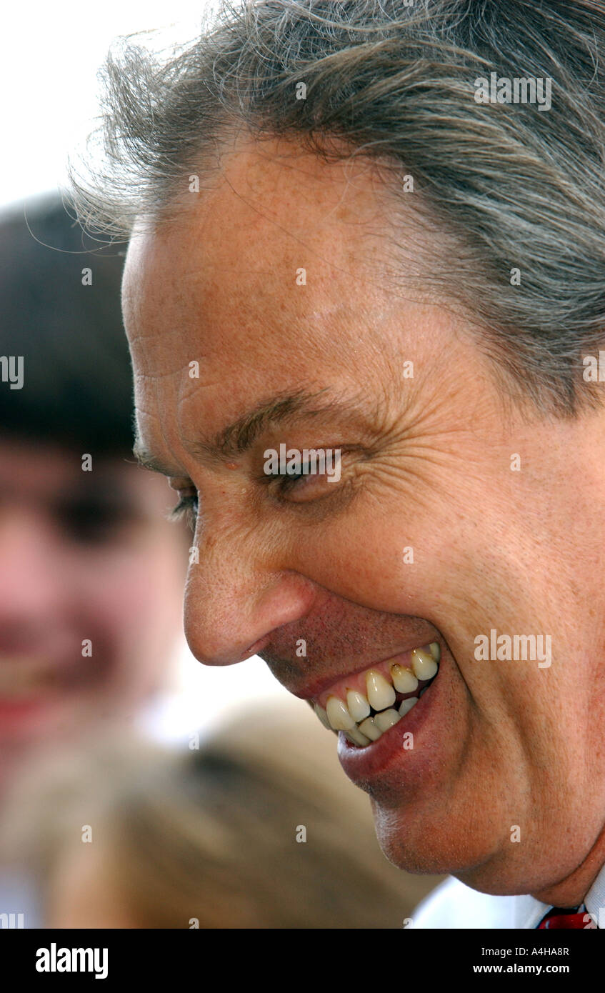 Tony Blair, Primo Ministro del Regno Unito Foto Stock